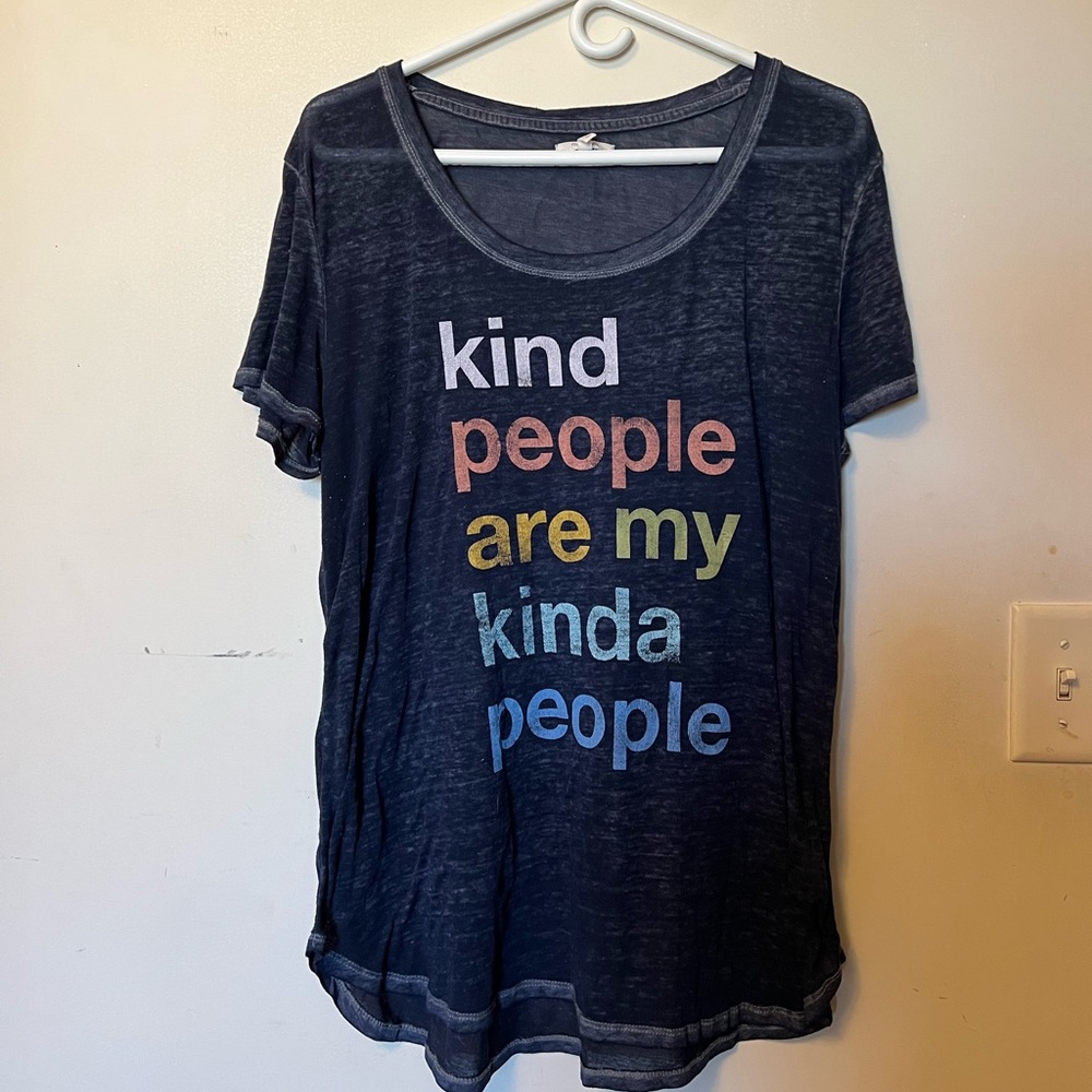 Maurices Kind People Graphic Burnout Tshirt L